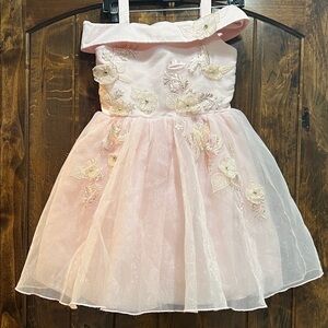 Disney Pink Floral Kids Dress